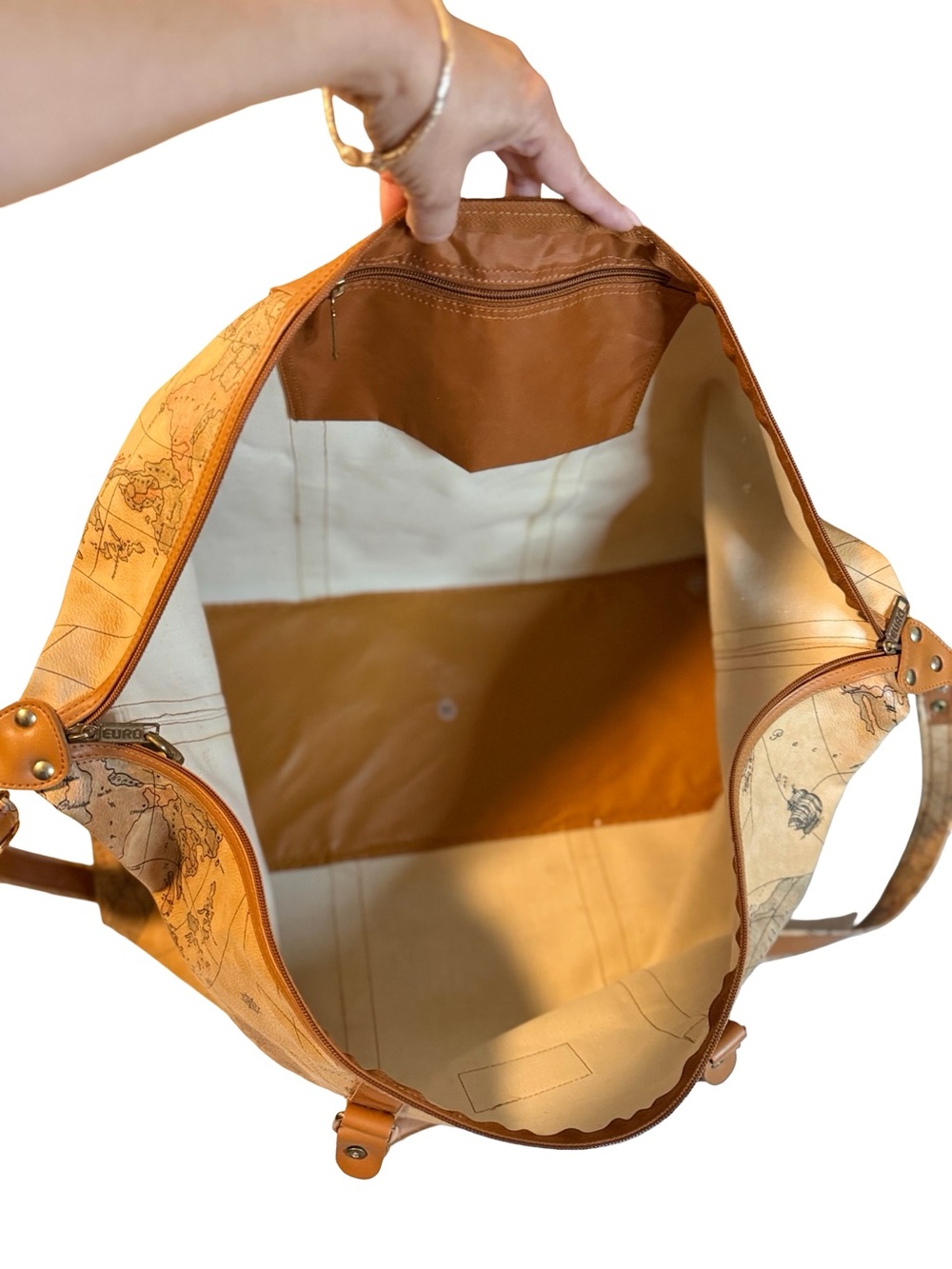 Vintage Euro Pac World Map Travel Bag Duffle Bag - Picture 10 of 12